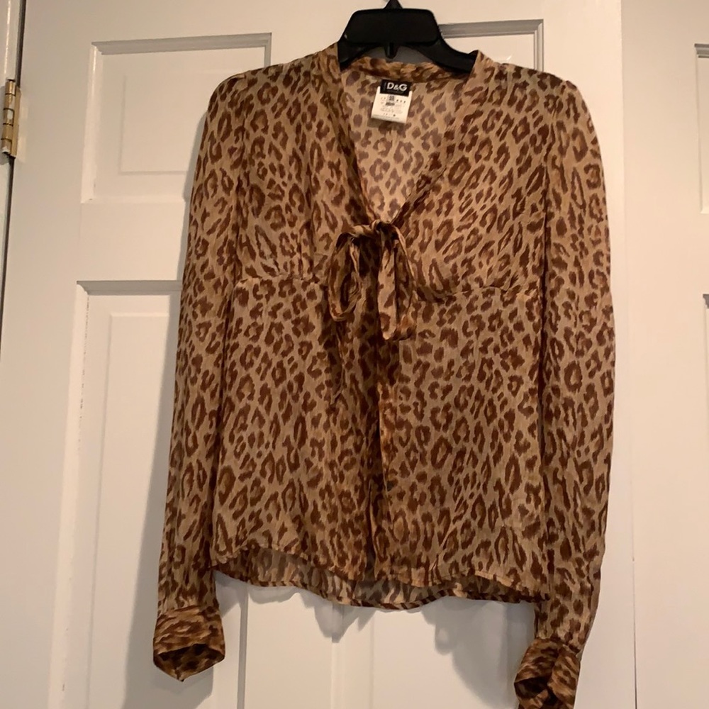 Dolce & Gabbana leopard blouse